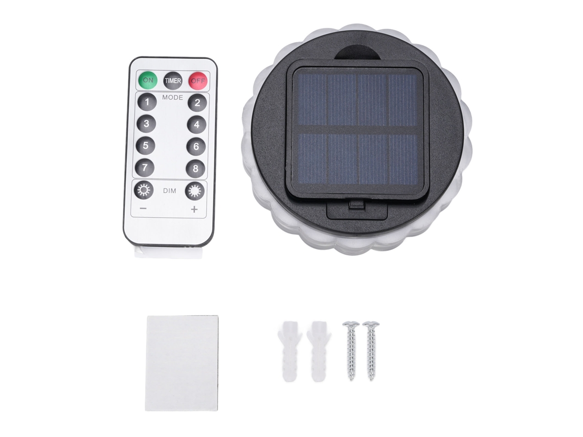 2026-luz De Cerca Solar 8 Modos Luz Cálida Ip65 Impermeable Led Con Control Remoto Para Decoración Exterior