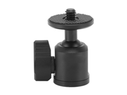 Cabeça De Bola Para Tripé Pequena Giratória 360 Graus Em Metal Com Parafuso 1/4 Polegada Para Câmera Microfone Luz Led