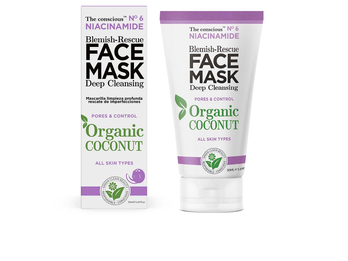 Niacinamide Blemish-rescue Face Mask Organic Coconut The Conscious™ 50 ml
