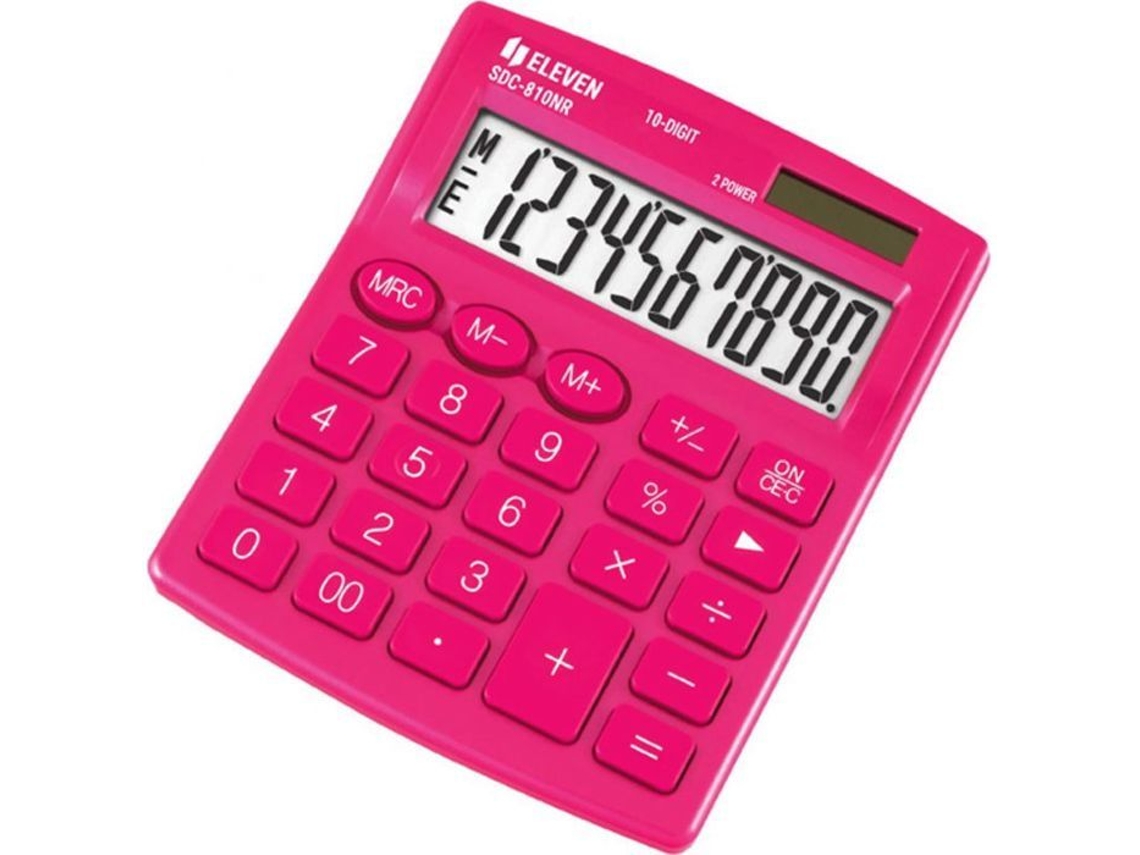 Calculadora Eleven Sdc810nrpkee Calculadora rosa Sdc810nrpke, pantalla de 10 dígitos