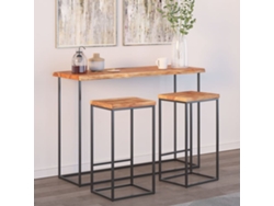 Tablero Mesa | Superficie De Mesa | Tablero De Escritorio Rectangular Madera De Acacia Borde Vivo 110x40x2,5 Cm