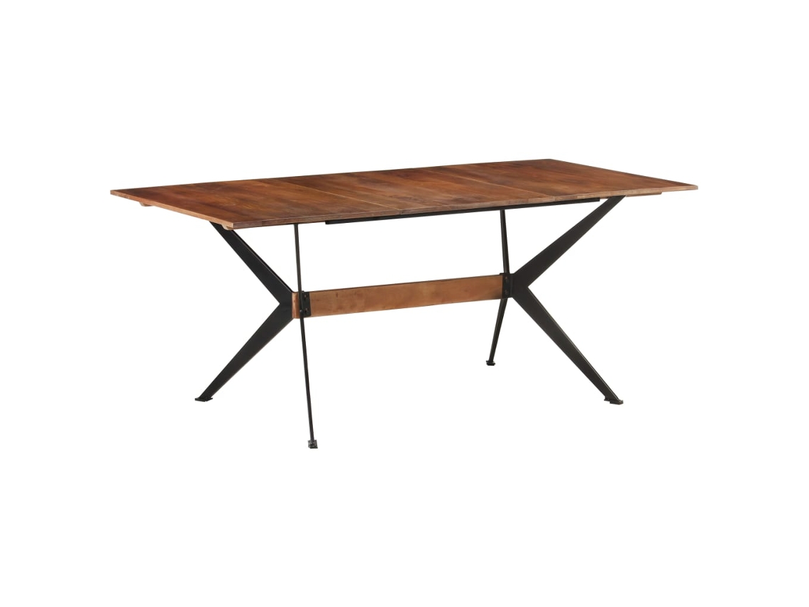 vidaXL Mesa de comedor de madera maciza de mango 180x90x76 cm