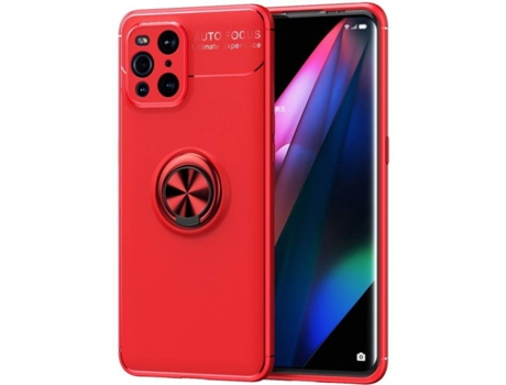Funda Oppo Find X3/X3 Pro HFS-HOUSE Finger (Rojo)