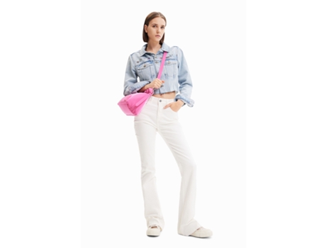 Bolsa de ombro DESIGUAL Bandolera Mediana Charol Piel para Mujer (Marrón)