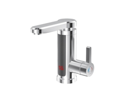 Grifo de cocina Chrui de 3000 W, eléctrico, de calentamiento rápido, para cocina y baño con calentador de agua instantáneo (plateado)