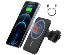 Cargador Carro Fast Magsafe Para Apple Yizhood Negro