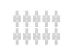 10 Válvulas Antirretorno Unidireccionales Translúcidas Con Resorte Para Manguera De 8 Mm, Para La Industria Química.