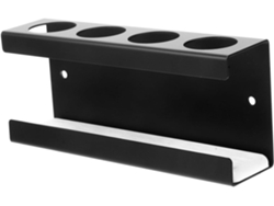Soporte para papel higiénico con estante adhesivo para baño, de montaje en pared, resistente al agua y a las mascotas, color verde.
