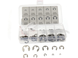 120juegos Kit Surtido De E-clip Acero Inoxidable 304 Juego Anillos Elásticos Sujeción Externo Con Caja Almacenamiento