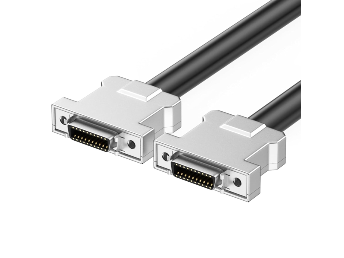 Cable Scsi Hembra-hembra Duradero Con Carcasa Metálica Para Dispositivos Mo Y Bahías Plug And Play.