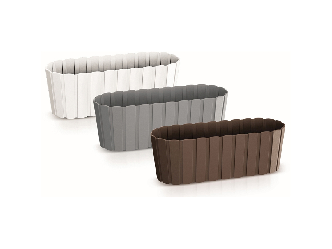 Maceta PROSPERPLAST Boardee Case (Blanco - 38.3 x 14.4 x 13 cm)