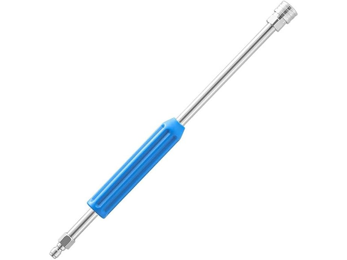 Extensión Para Limpiadora De Alta Presión, Lanzas Rectas De Acero Inoxidable De 43,2 Cm, 6 Conectores Rápidos.