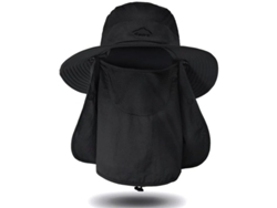 Sombrero Al Aire Libre Unisex Plegable Impermeable Visera Ancha Protección UV Senderismo Pesca Jardín
