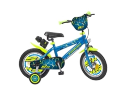 Bicicleta Infantil Rayos 14 Pulgadas Azul Y Amarilla Toimsa 14028 P25toimsa