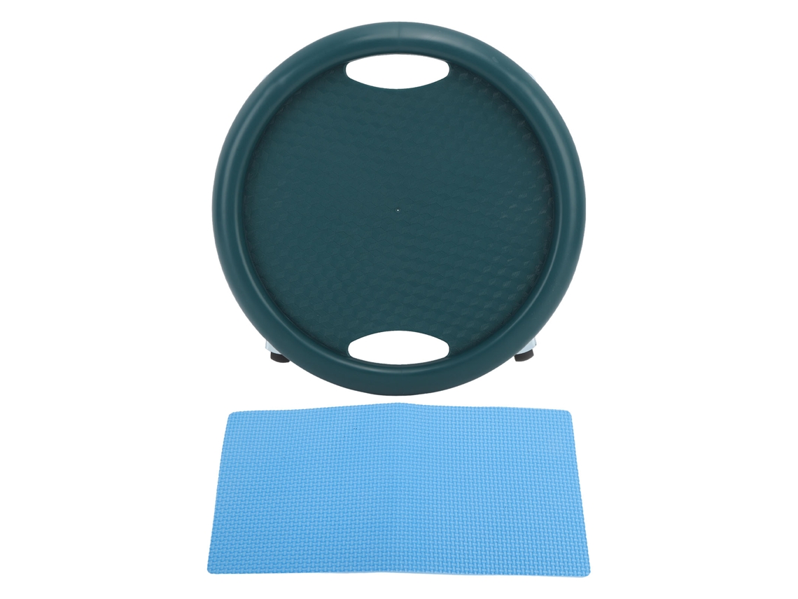 Plataforma De Ejercicios Abdominales Con Ruedas, 4 Rodamientos, Rotación De 360 Grados, Silenciosa, Alta Resistencia, Verde Oscuro.