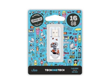 Pendrive 16Gb Tech One Tech Skull Moto