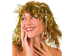 Peluca DISFRAZZES Metalizada Rubia (Talla: Talla Universal)