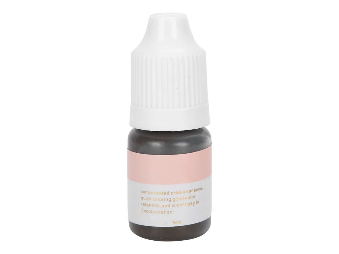 Tinta Profesional Para Tatuajes, 8 Ml, Pigmento Semipermanente Para Microblading De Cejas, Marrón Oscuro/gris.