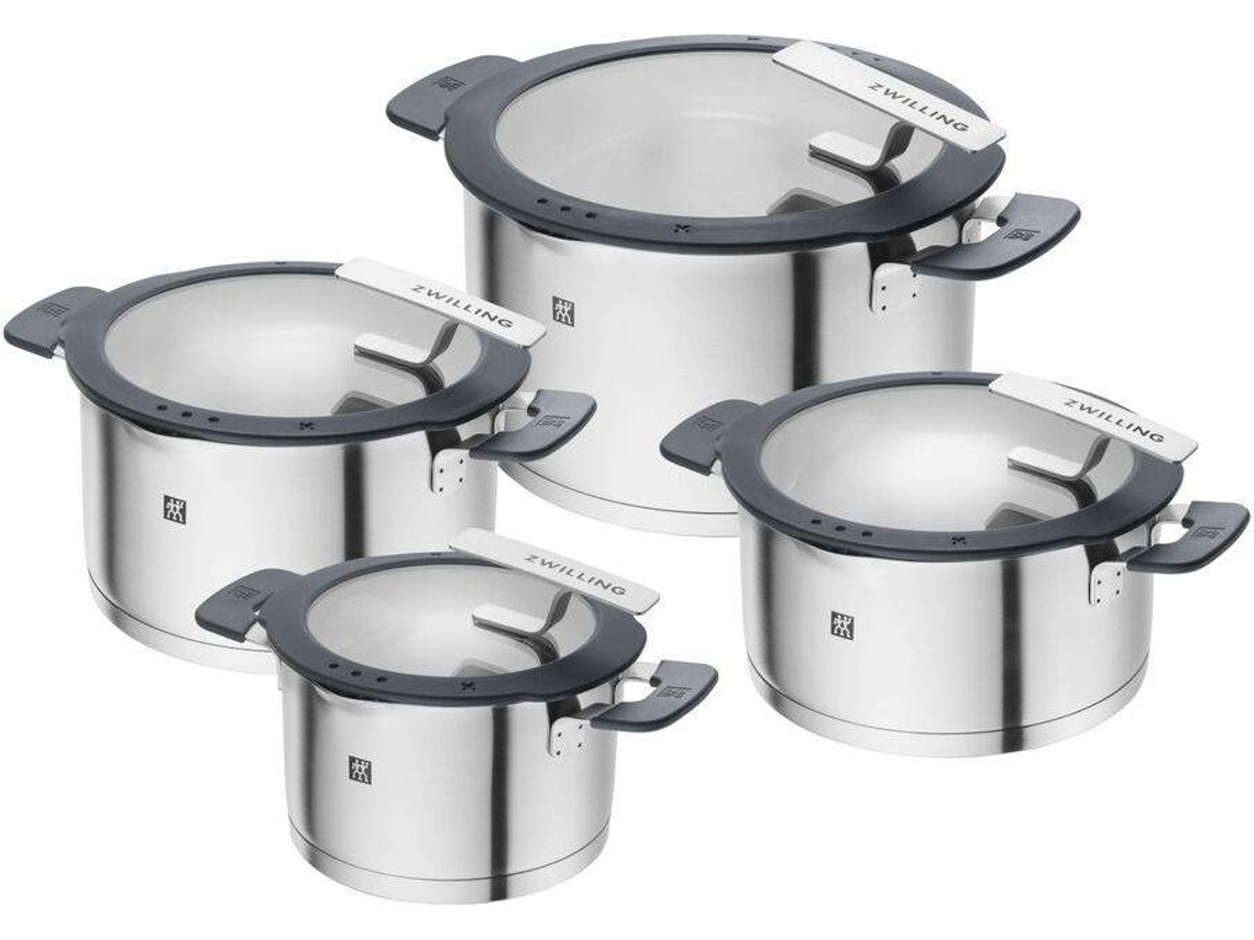 Batería Cocina ZWILLING (Plateado, Negro - Acero Inoxidable - 4-pzs)