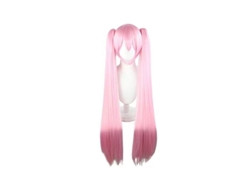 Peruca Rosa De Trança Dupla Com Detalhes Degradados Para Cosplay | Cabelo Comprido Estilo Anime, Imprescindível Para Os Fãs.