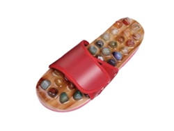 Chinelo Massageador Para Os Pés, Casual, Com Pedra Natural, Confortável