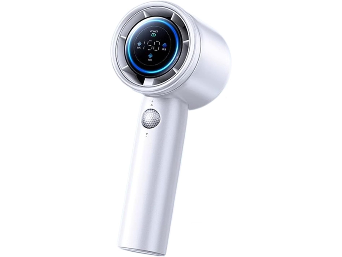 Mini Ventilador Turbo Portátil De Alta Velocidad, Recargable De 5000 Mah, Pantalla Led