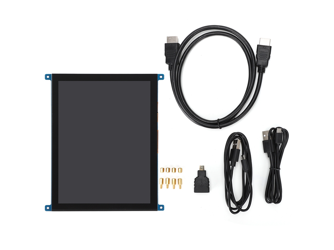 Monitor De Pantalla Táctil Capacitiva Ips De 8 Pulgadas 1024x768 Para Raspberry Pi 4b/3b