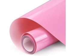 Rollo de vinilo de transferencia térmica, apto para prensado térmico, planchable, fácil de cortar y quitar, Mdug (rosa claro, 30 x 91 cm)