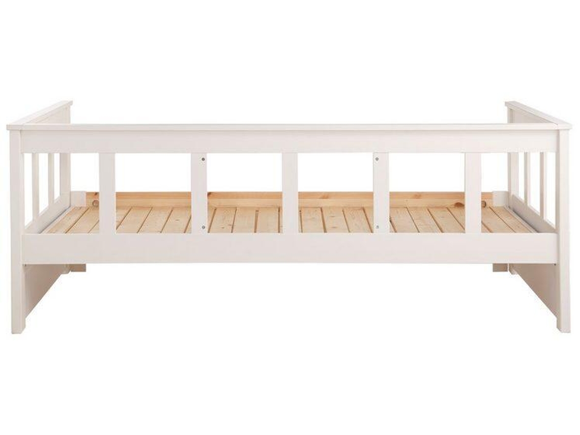 Cama Infantil FURNLUX Classic Pino (Blanco, Madera Maciza - 80X209X100 Cm / 90X200 Cm)