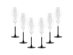 SCALPERS HOME - Juego de 6 Copas Flauta Calavera de 182Ml en Cristal