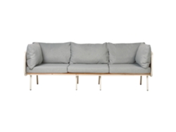 Sofá de 3 plazas BELIANI Senise de Aluminio Gris 225x60x85