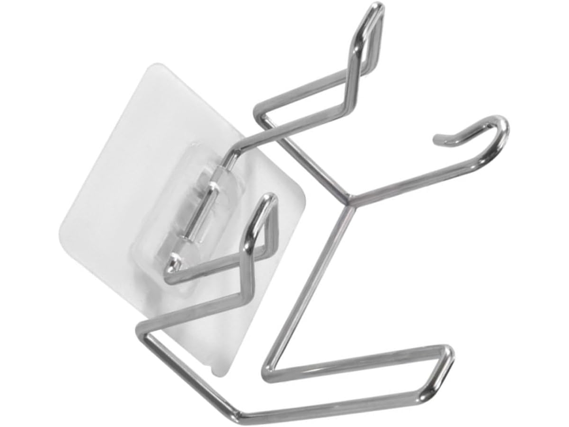 Soporte de pared de acero inoxidable para secador de pelo, resistente a taladros, para baño, Gokoco