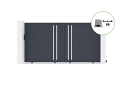 Portón corredero 3m GIONA H.180cm aluminio motorización RANGER C300 CASANOOV
