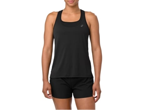 Camiseta ASICS Mujer (Poliéster - Negro - XS)