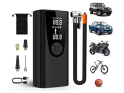Compresor de aire portátil para inflar neumáticos, 8000 mAh/150 psi, pantalla digital de presión de neumáticos, inflador rápido, compatible con USHION.