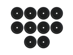 Polea Universal De 90 Mm Con Rodamiento Silencioso Y Estable, Fabricada En Nailon Para Bricolaje, Ideal Para Equipos De Gimnasio Y Puertas De Garaje (10 Unidades).