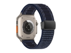 Pulsera azul marino para Apple Watch 40/41/42/38 mm, cierre magnético de nailon ondulado XIAOMOYU