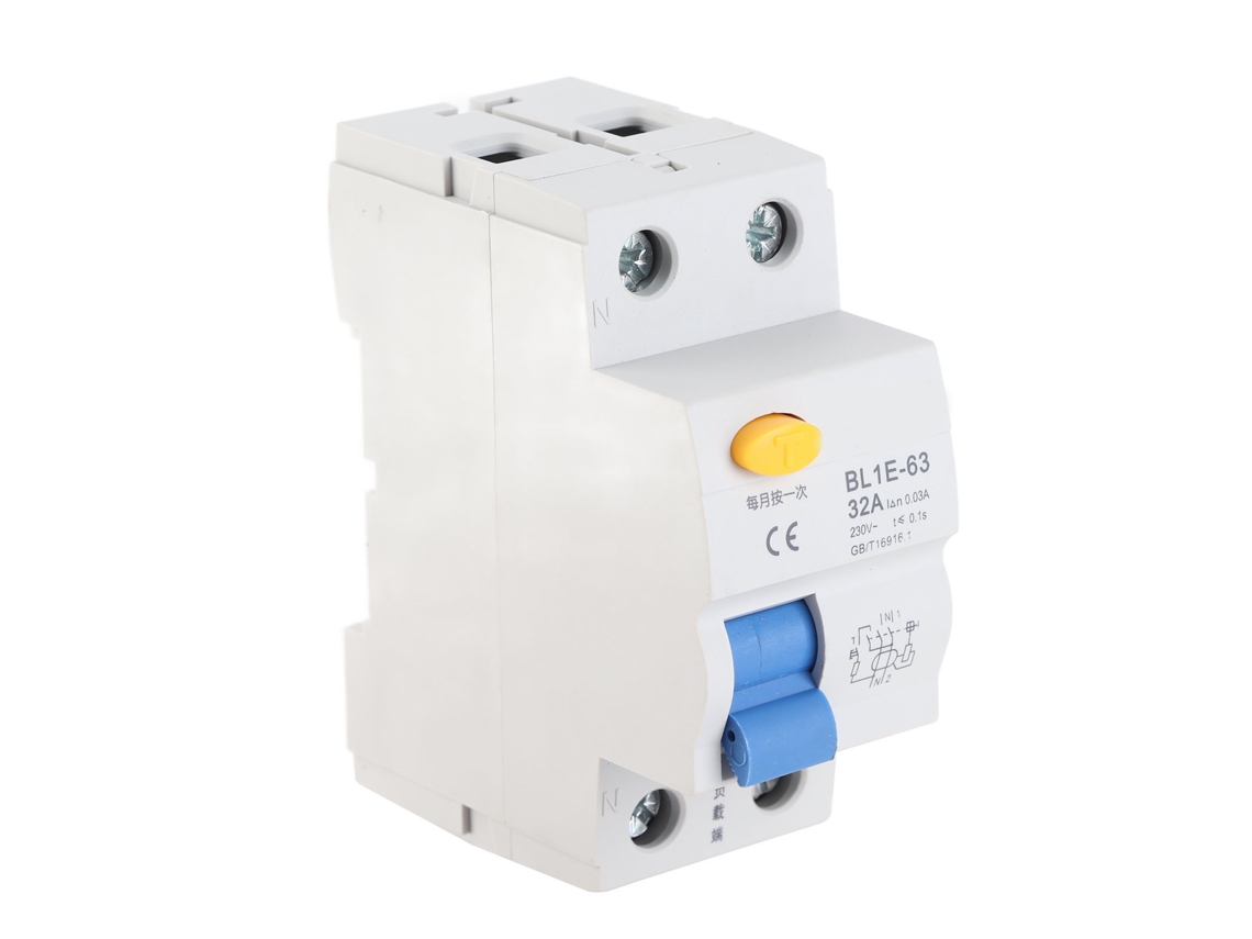 Disyuntor De Corriente Residual Rccb 32a 30ma 230v 1p N Bl1e-63