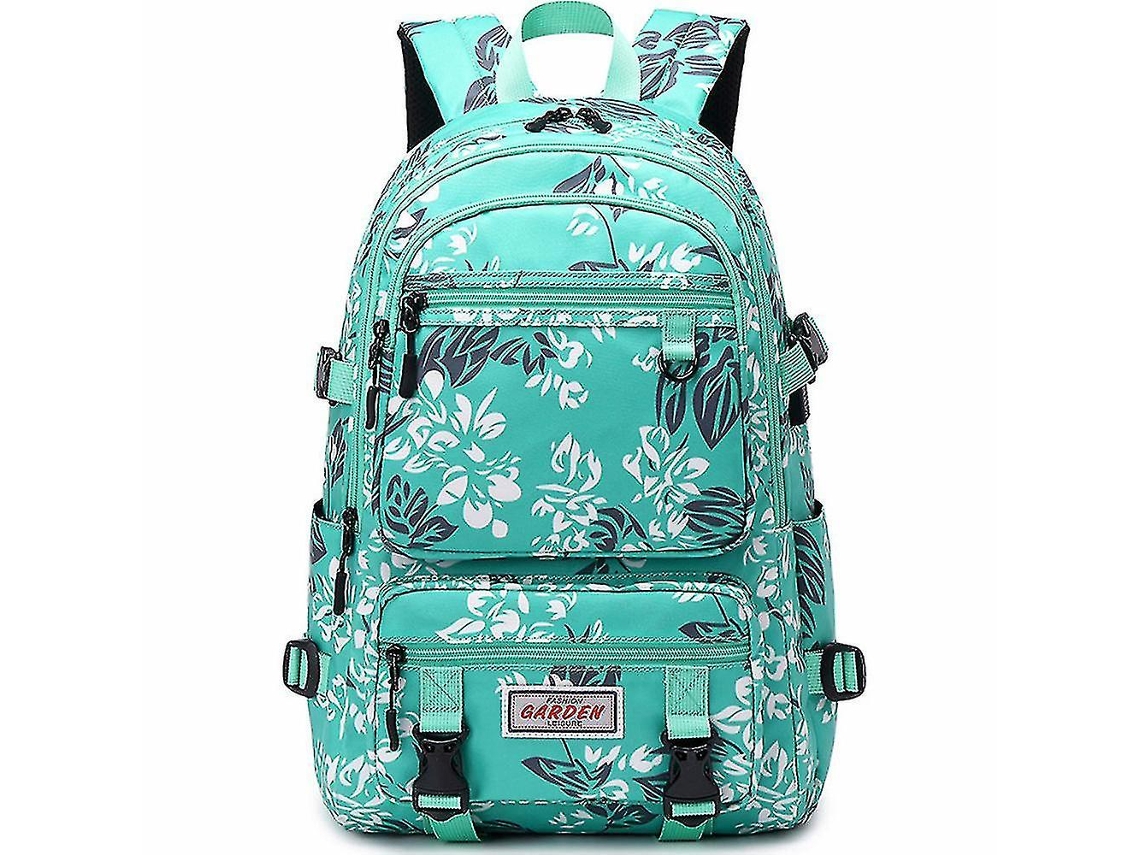Mochilas para viajes al aire libre, bolsa para computadora portátil, ocio, estudiantes universitarios, mochila escolar verde