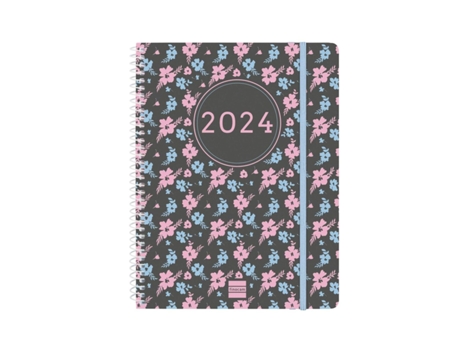 Agenda FINOCAM Ikon 2023-2024 Flores 15,5 x 21,2 cm Multicolor