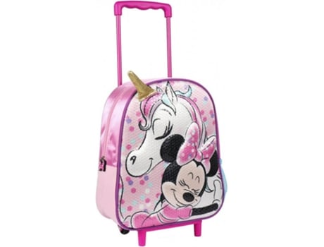 Mochila Trolley CERDÁ 3D Minnie (Rosa - Poliéster - 25.0x31.0x10.0 cm)