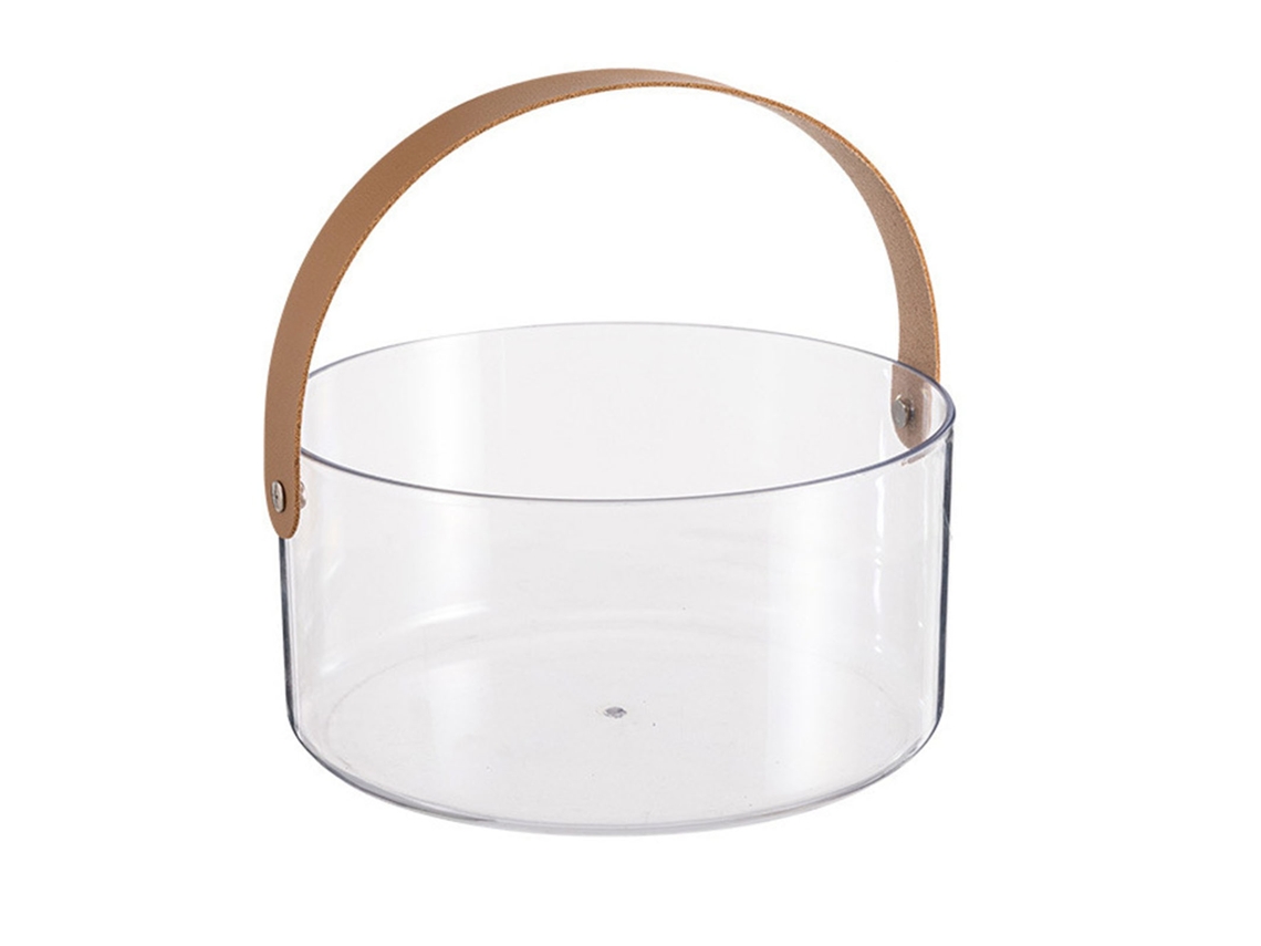 Cesta De Frutas Portátil, Recipiente Transparente Para Servir Frutas, Organizador Multiusos De Plástico Con Asa Para Frutas, Verduras, Bocadillos Y F