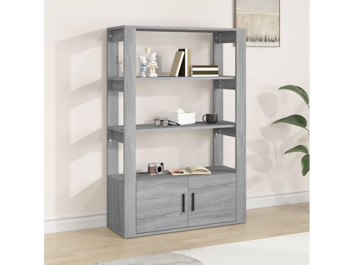 Aparador 80x30x119,5 cm Derivados de Madera Sonoma Gris