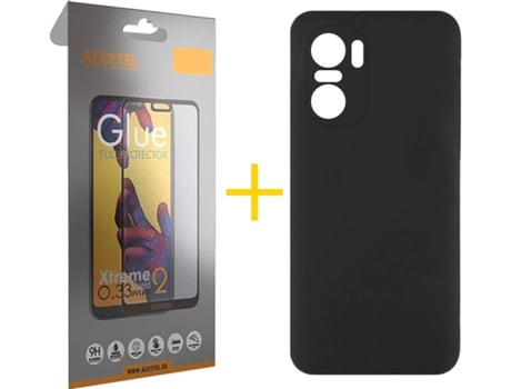 Carcasa + Protector de Pantalla para Xiaomi MI 11I ACCETEL Negro