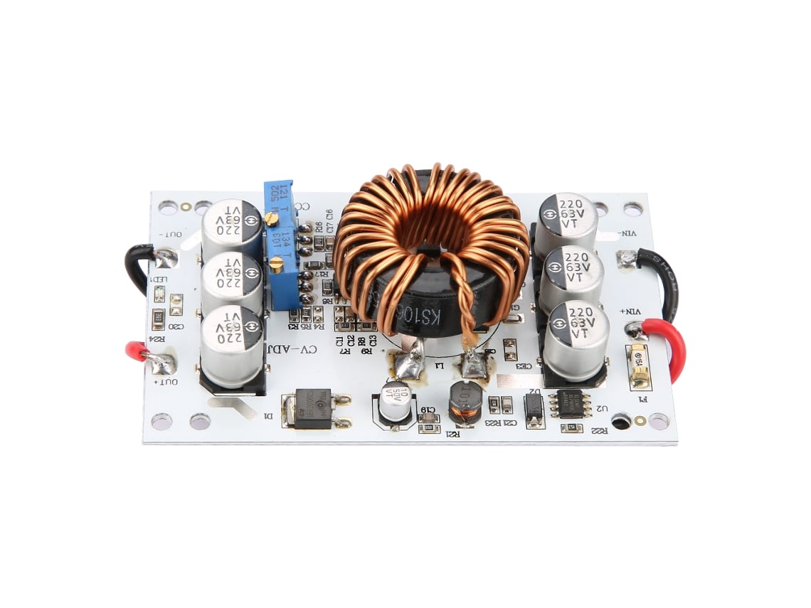 Módulo de fuente de alimentación elevadora CC-CC ajustable Veloriskku de 600 W con voltaje y corriente constantes para LED.