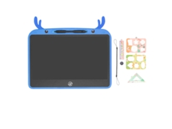 Tableta De Escritura Lcd Grande Para Niños Con Lápiz Aritmético Azul Para Dibujar.
