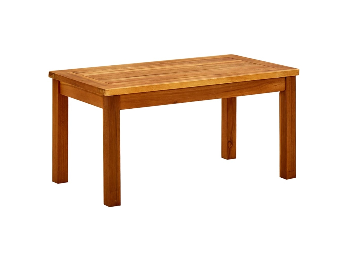 Mesa de centro de jardín de madera maciza de acacia de 70 x 40 x 36 cm, DKD HOME DECOR