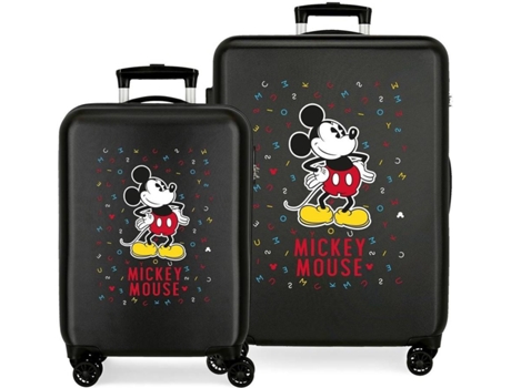 Conjunto de Maletas de Cabina DISNEY Letters Rígidas 55 y 68cm Negras