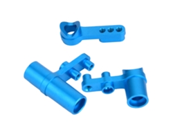 Juego De 3 Servos De Dirección De Aluminio Para Coches Rc Hsp 1:10 (azul)