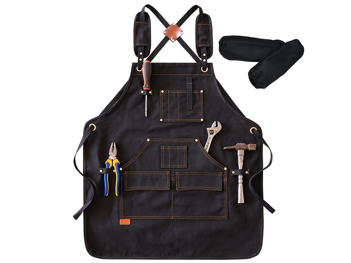 Delantales De Cocina De Lona De Algodón Resistentes Con Grandes Bolsillos, Ajustables, Para Hombre Y Mujer, Talla M A Xxl, 2 Unidades